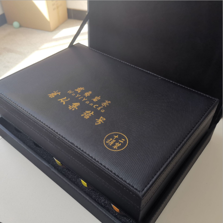 一罐茶武夷岩茶茗枞录小铁罐茶叶皮盒12罐装礼盒大红袍茶叶礼盒装