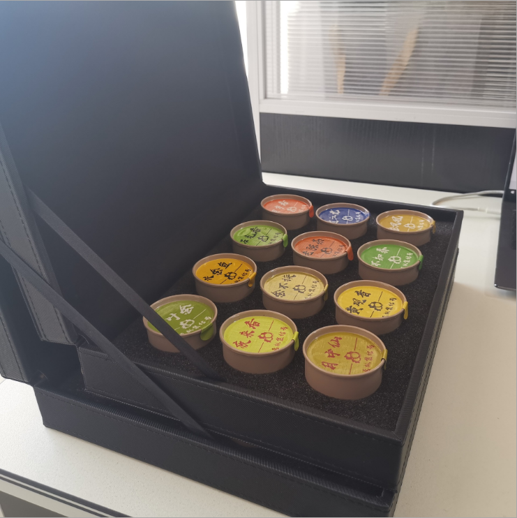 一罐茶武夷岩茶茗枞录小铁罐茶叶皮盒12罐装礼盒大红袍茶叶礼盒装