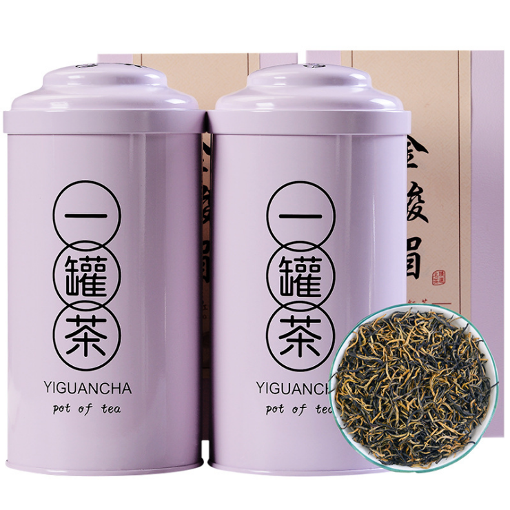 一罐茶 武夷金骏眉茶多泡装红茶现货批发罐装奶茶店饭店茶叶