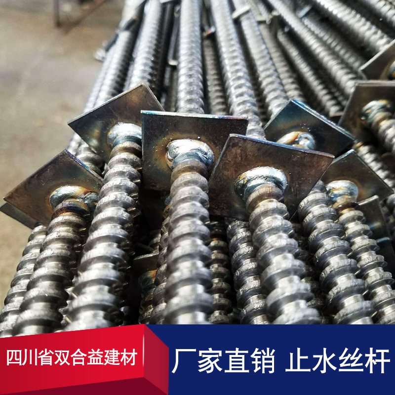四川省成都市止水丝杆螺帽碟卡高强丝杆12 14建筑用止水丝杆