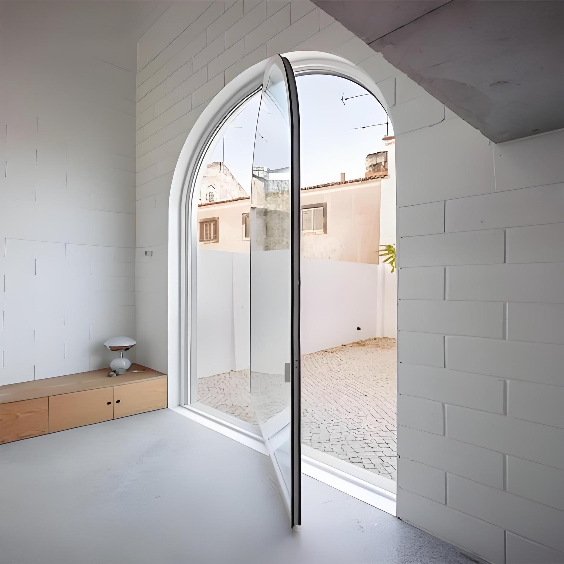 中轴门金玛龙18极窄网红服装店玻璃门360旋转门钢化极窄铝合金门