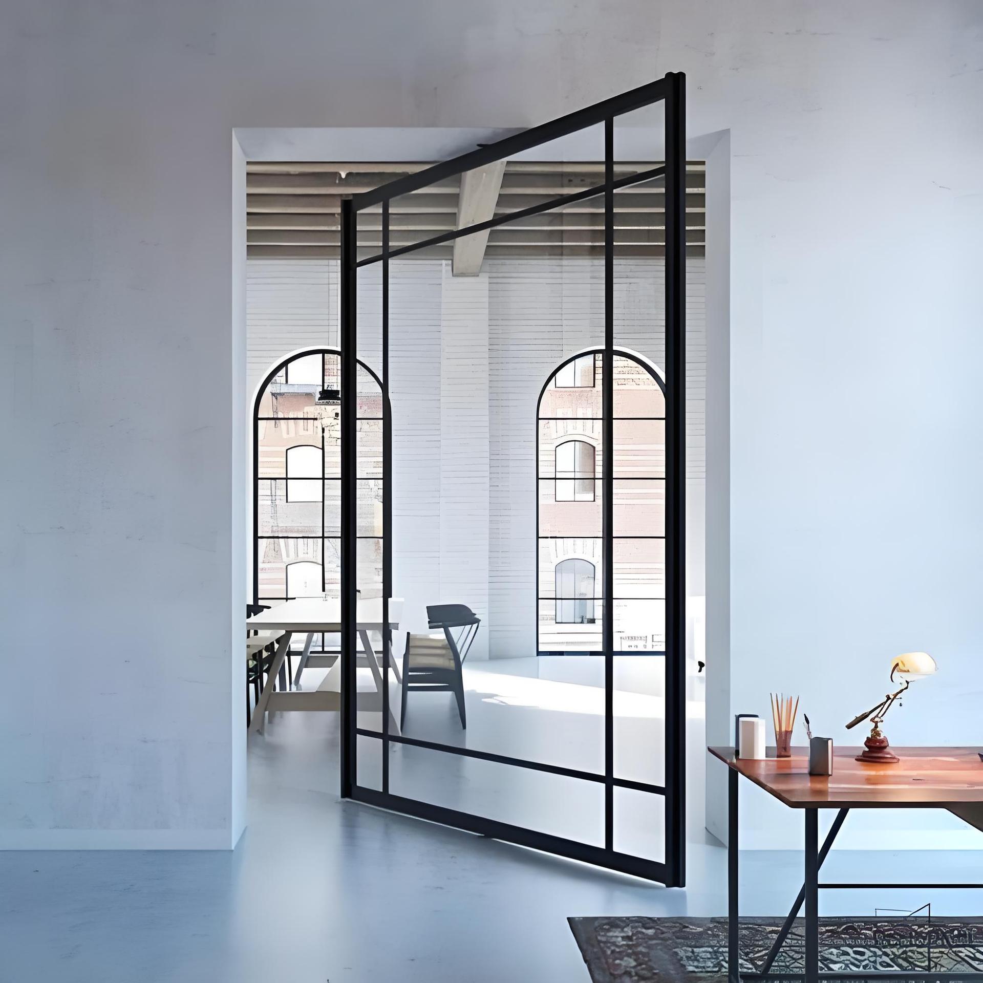 酒店玻璃旋转门360度旋转大型商场工厂源头发货高安全佛山制造