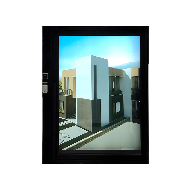 偏轴门金玛龙80系列中悬门欧美公寓入户玻璃门跨境入户枢轴门电动