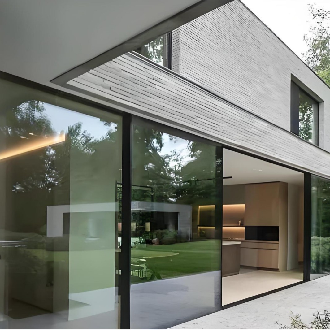 断桥全景推拉门金意享铝合金玻璃门静音推拉式钢化移门