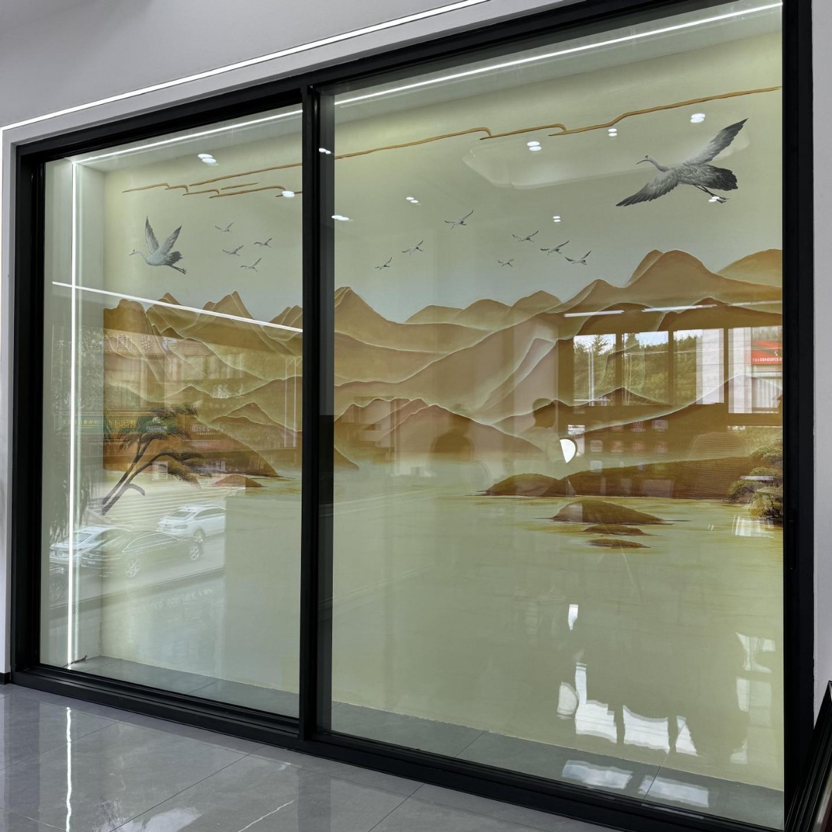 断桥全景推拉门金意享铝合金玻璃门静音推拉式钢化移门