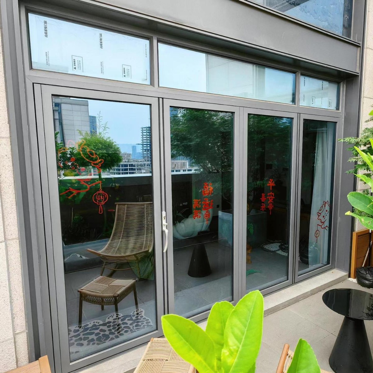 68防夹手折叠门金意享断桥重型凯森贝格配件隔音断桥铝