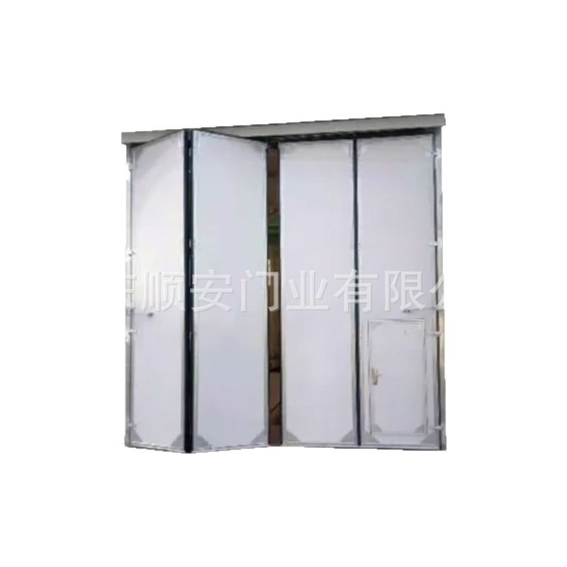 定制工业重型折叠门大型厂房仓库电动推拉折叠推拉门隐形车库门