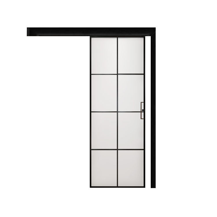 极窄推拉门边单轨单扇吊轨厨房移门卫生间浴室玻璃门铝合金吊滑门
