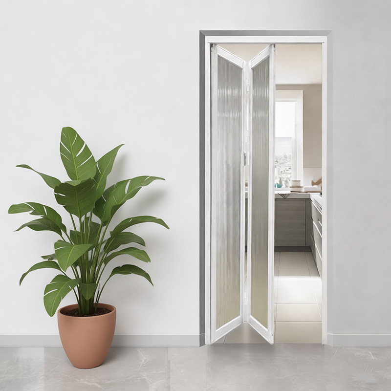 铝合金极窄折叠门开放式厨房门小户型卫生间浴室门现代简约阳台门
