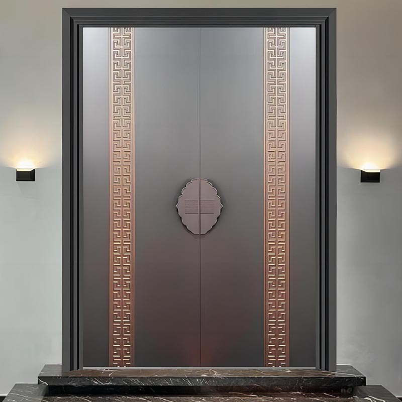 不锈钢烤漆入户大门自建房进户门防盗门庭院大门别墅庭院防爆大门