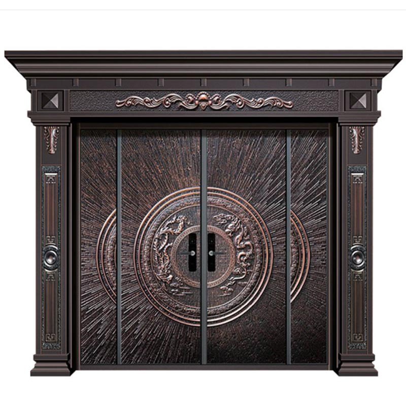 不锈钢烤漆入户大门自建房进户门防盗门庭院大门别墅庭院防爆大门