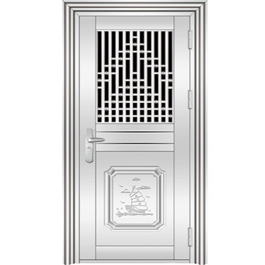 厂家供应白色雕花板门 学校304不锈钢板门 出租屋宿舍室内门定 制