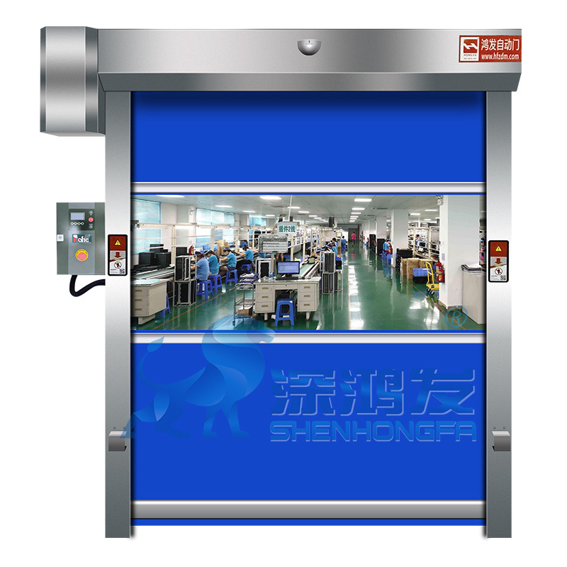 智能设备防护门生产线进料自动门物流升降门快速卷帘门全自动