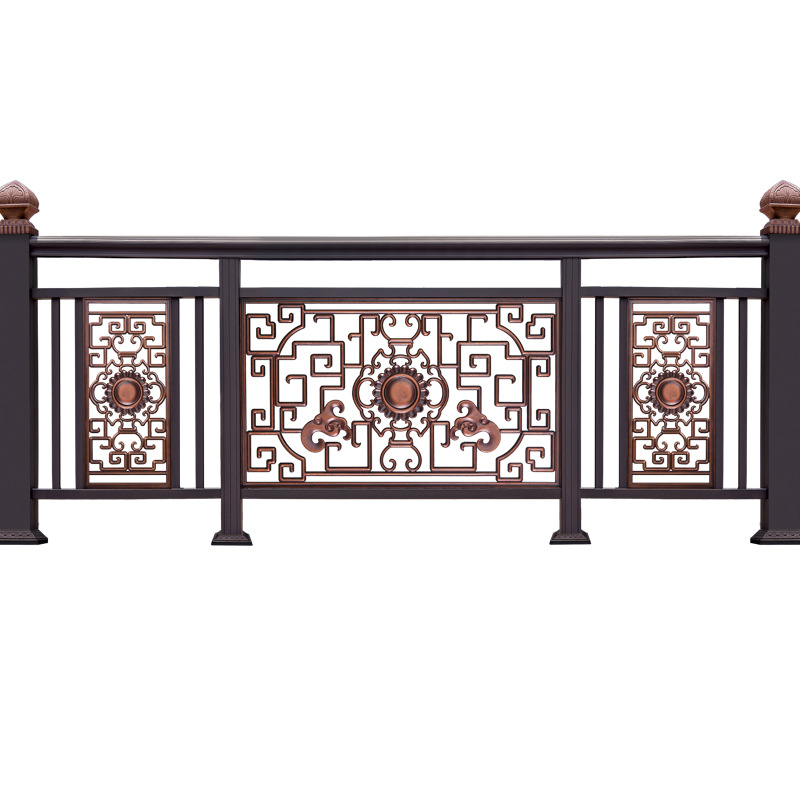 博盾楼梯扶手起步柱栏杆大立柱锌钢铝合金底座护栏阳台扶手将军柱