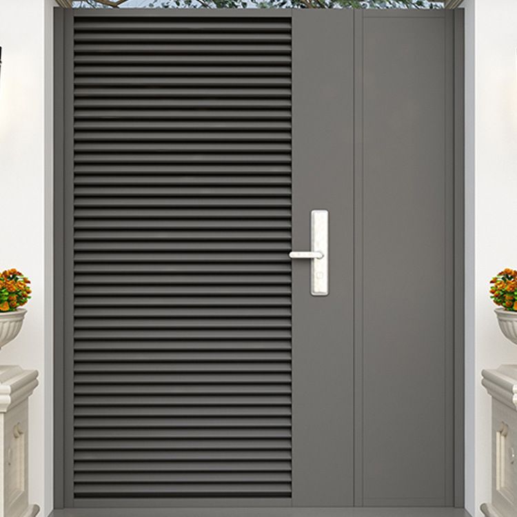 博盾铝艺大门庭院别墅门移门双开门对开门铝合金院子乡村电动门