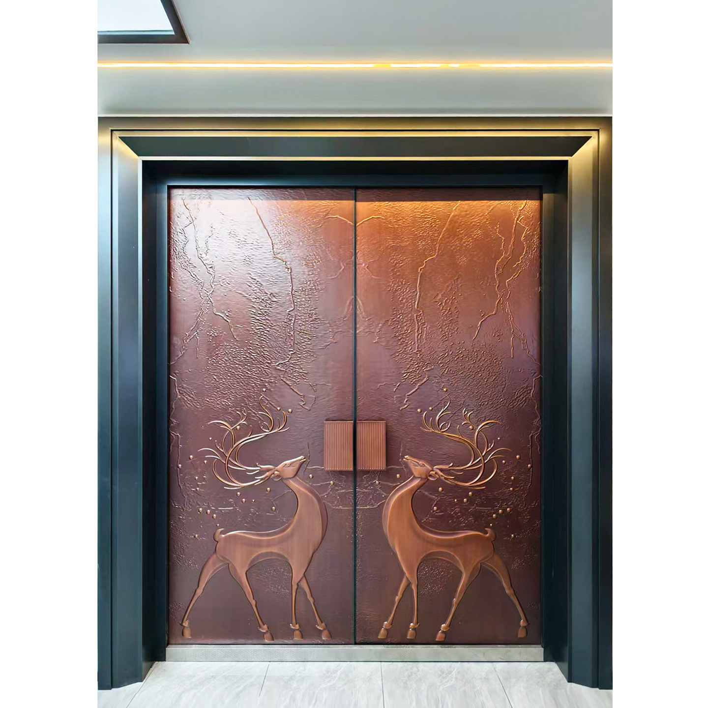 博盾良匠装甲门现代轻奢简约别墅大门进户门定制厂家直销防盗门