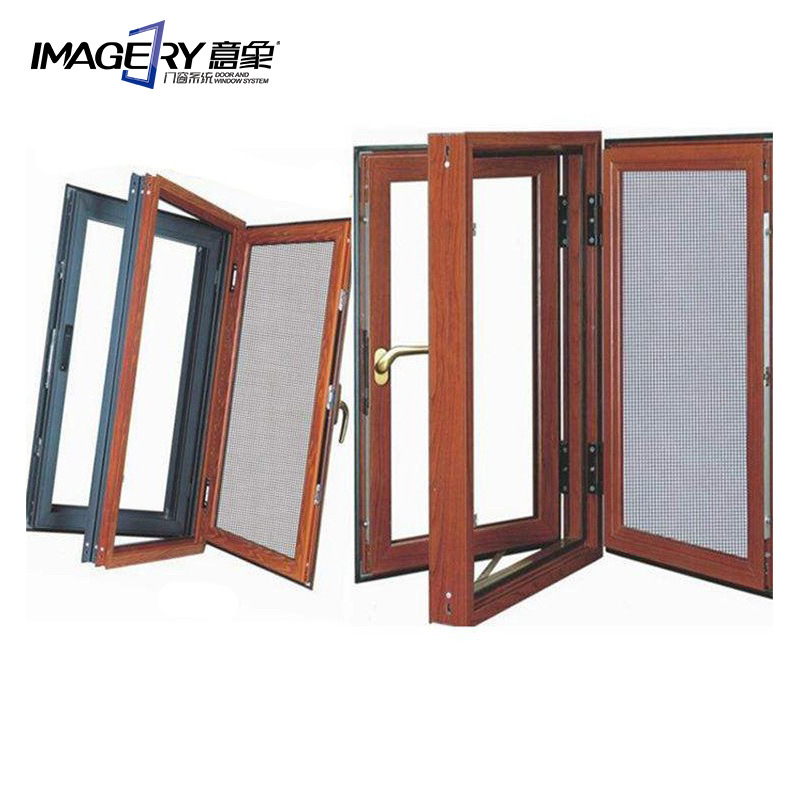 厂家直供卧室断桥铝合金防盗隔音平开窗落地窗纱一体平推窗系列窗