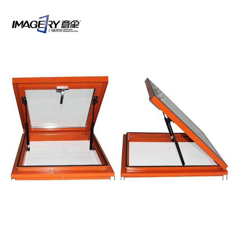 生产定制铝合金屋顶天窗采光遮阳保温自然通风玻璃电动启闭式窗户