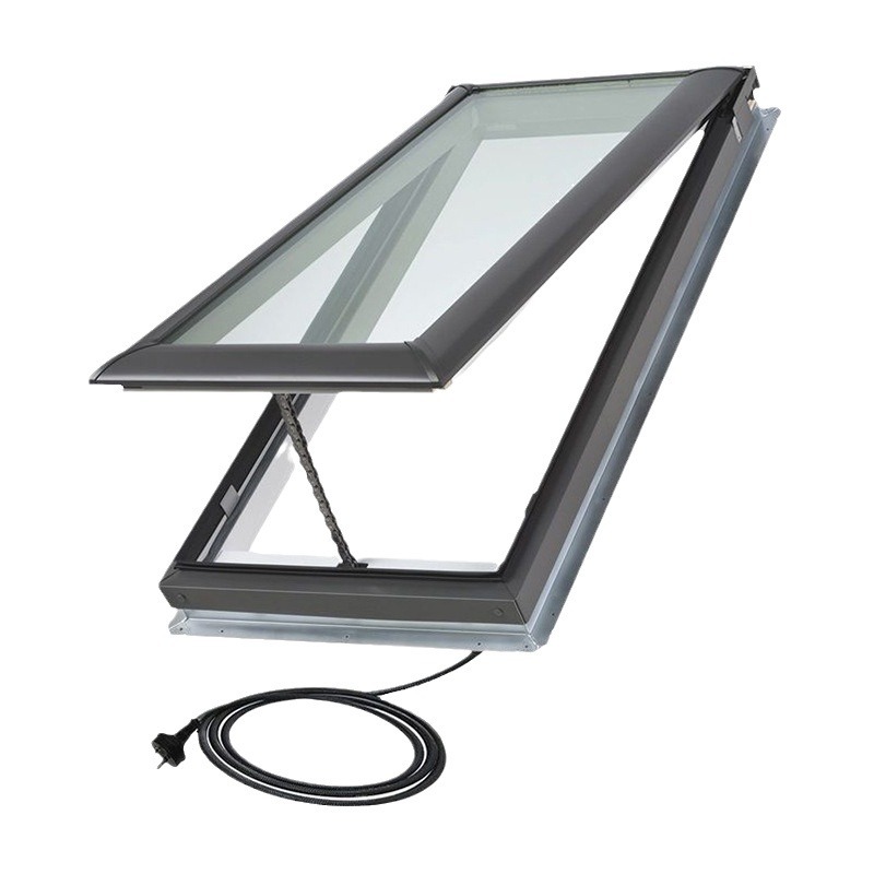 生产定制铝合金屋顶天窗采光遮阳保温自然通风玻璃电动启闭式窗户