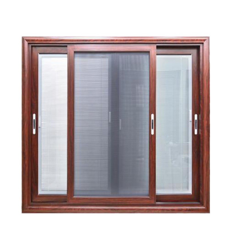 现代轻奢客户可订做室内窗户铝合金型材非断桥防风隔音隔热推拉窗