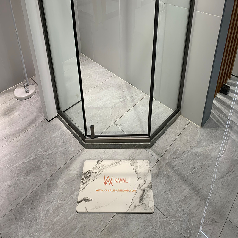 金康兴钻石型平开门浴室隔断转轴淋浴门304不锈钢整体玻璃淋浴房