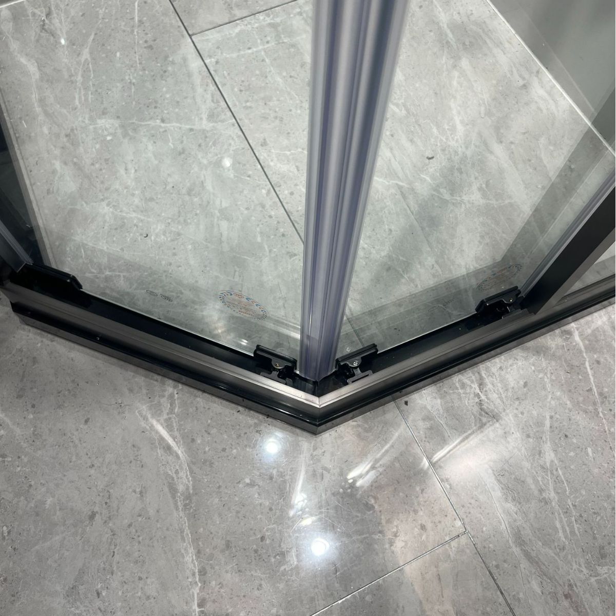 金康兴钻石型移门简约简易极窄边框玻璃洗澡房干湿分离隔断淋浴房