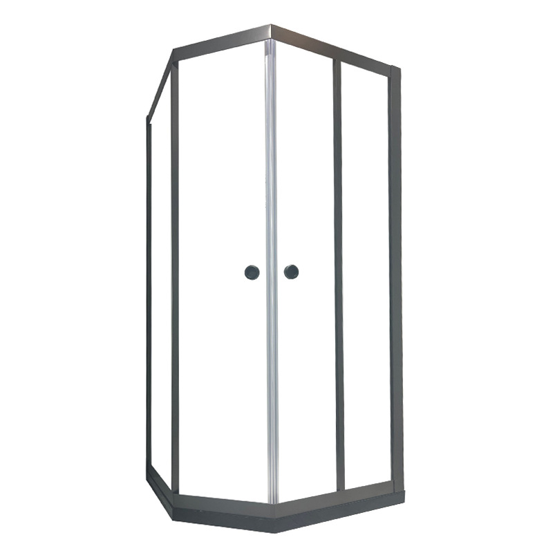 金康兴钻石型移门简约简易极窄边框玻璃洗澡房干湿分离隔断淋浴房