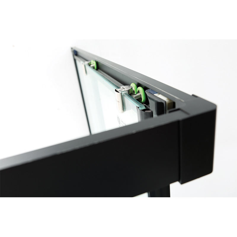 金康兴方型酒店工程简易哑黑钢化玻璃隔断干湿分离304不锈钢淋浴