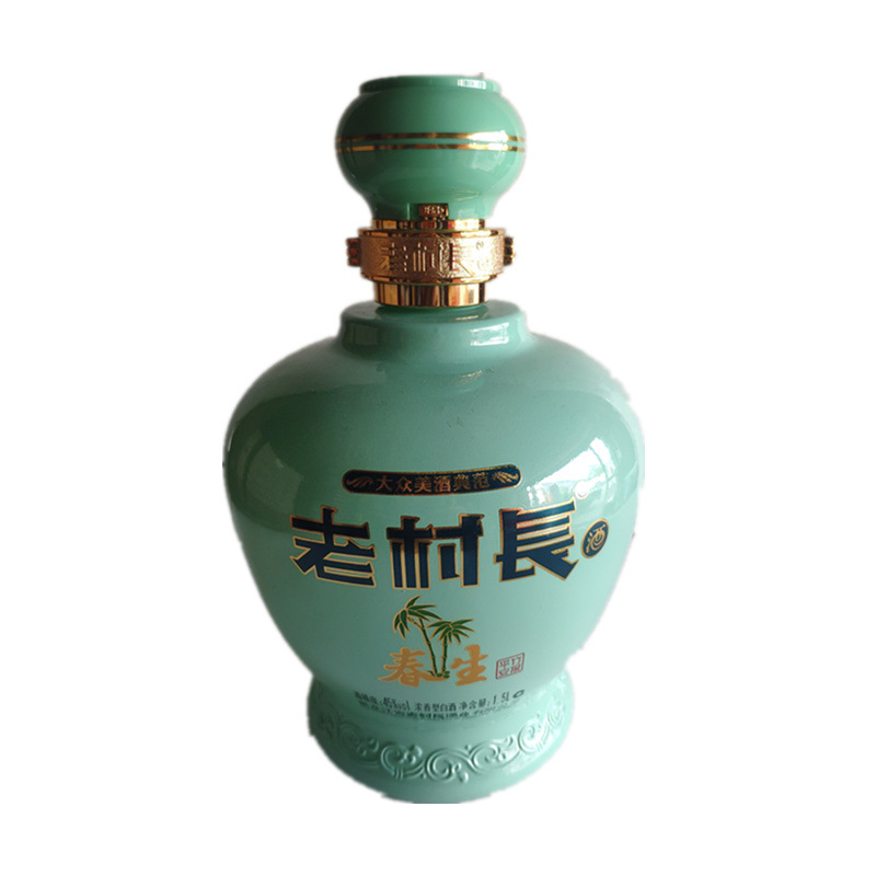 老村长酒春夏秋冬45度1.5升装整箱4瓶坛子酒浓香型白酒原箱发货