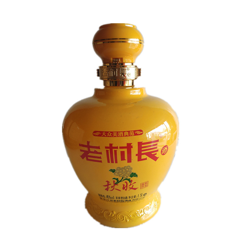 老村长酒春夏秋冬45度1.5升装整箱4瓶坛子酒浓香型白酒原箱发货