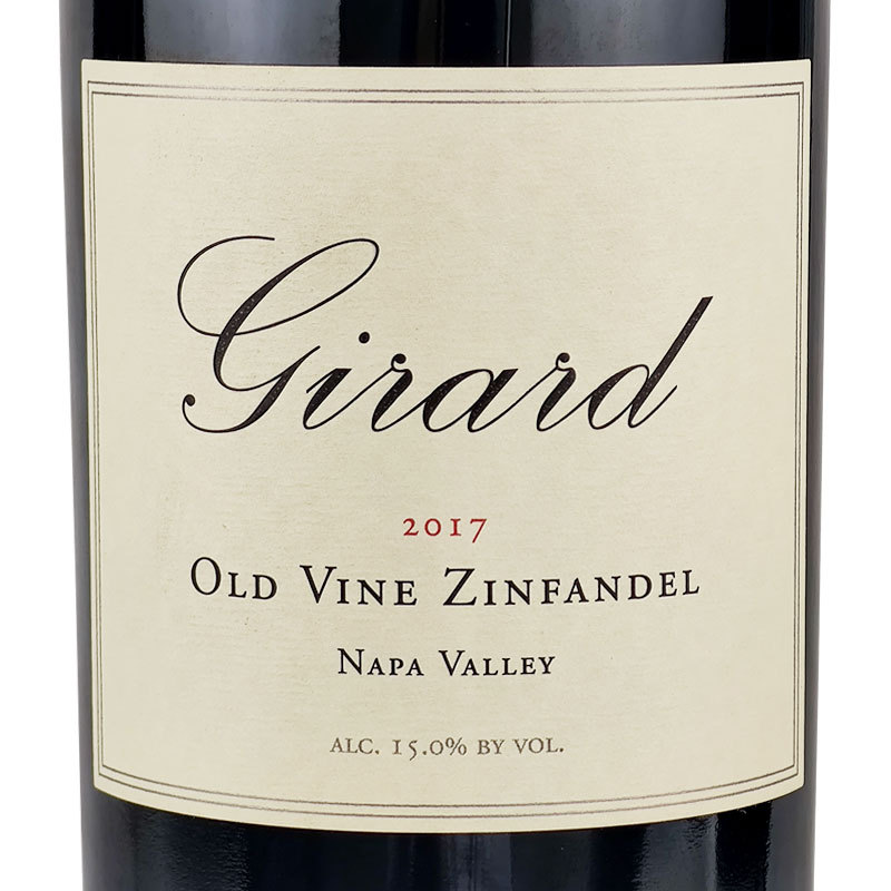 美国红酒加州吉拉德酒庄老藤仙芬黛干红葡萄酒750ml/支15.0%vol