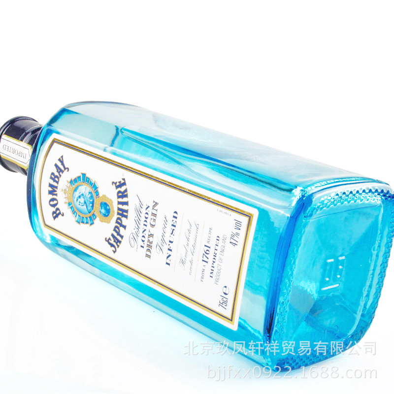 进口洋酒 孟买蓝宝石金酒 BOMBAY SAPPHIRE GIN杜松子700m