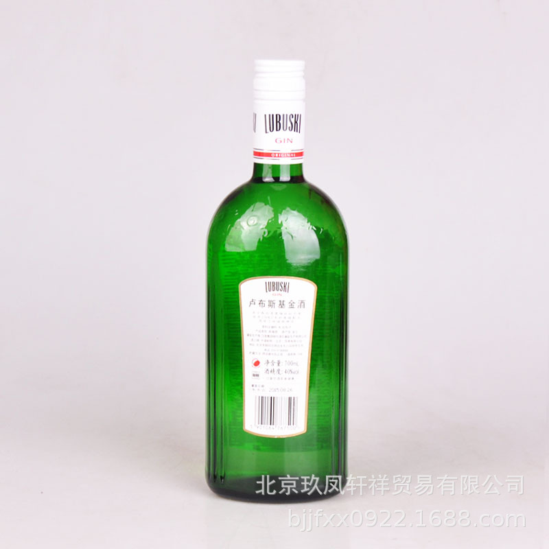 洋酒 卢布斯基金酒 LUBUSKI GIN 毡酒 700ml杜松子酒