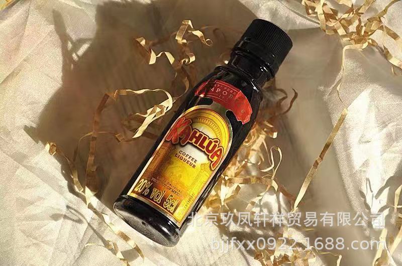 KAHLUA甘露咖啡蜜力娇酒 咖啡酒提拉米苏 咖啡酒烘焙 50ml 小酒版