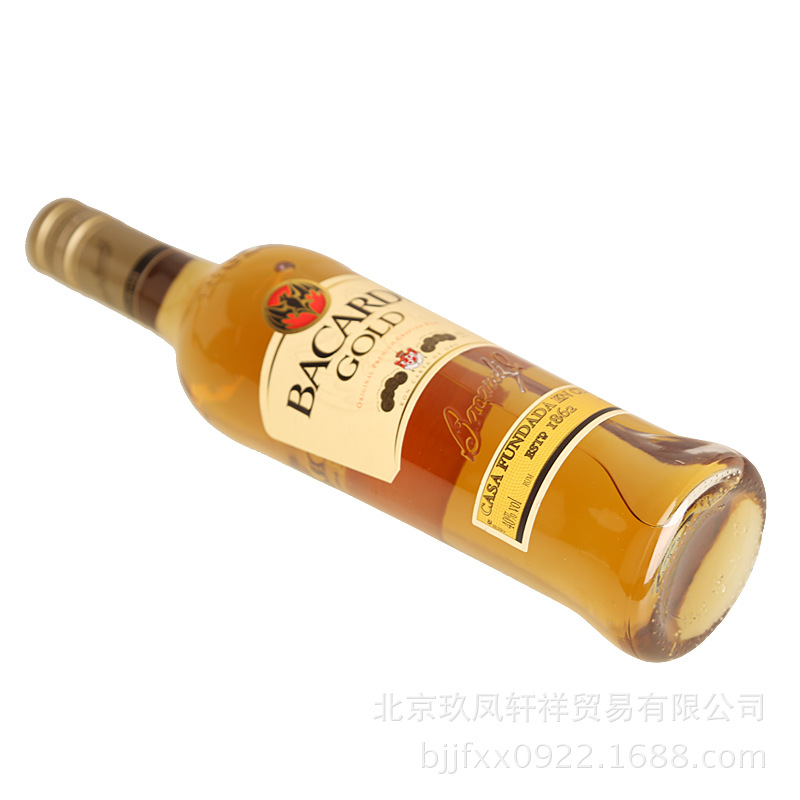 洋酒批发 百家得 波多黎各百加得金朗姆酒 750ML 原装进口