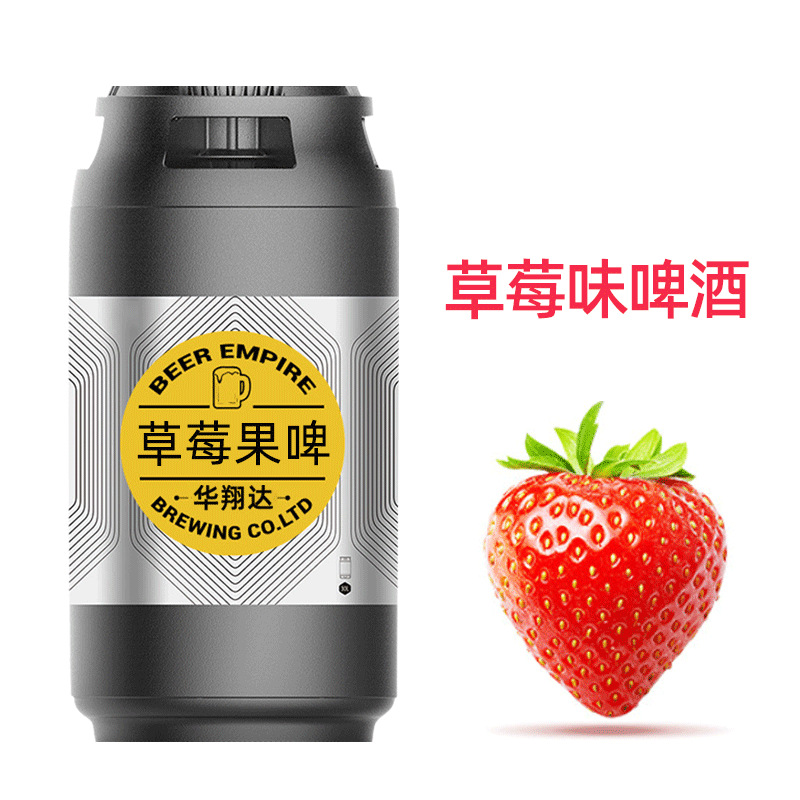 荷兰七箭 草莓精酿果啤桶装20L太空桶酒吧散啤原浆啤酒鲜啤大扎啤