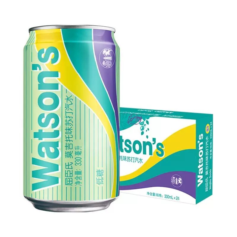 北京开超市批发新发地屈臣氏苏打汽水原味香草饮料