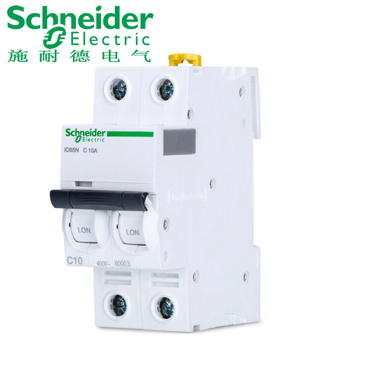 施耐德小型断路器iC65N2PC10A空气开关A9F18210家用空开断路器