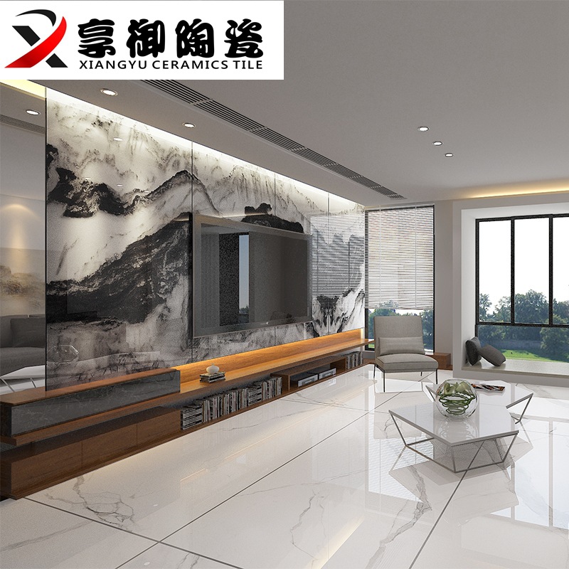 瓷砖大板1200X2400 高档别墅客厅电视玄关背景墙通体大理石瓷砖