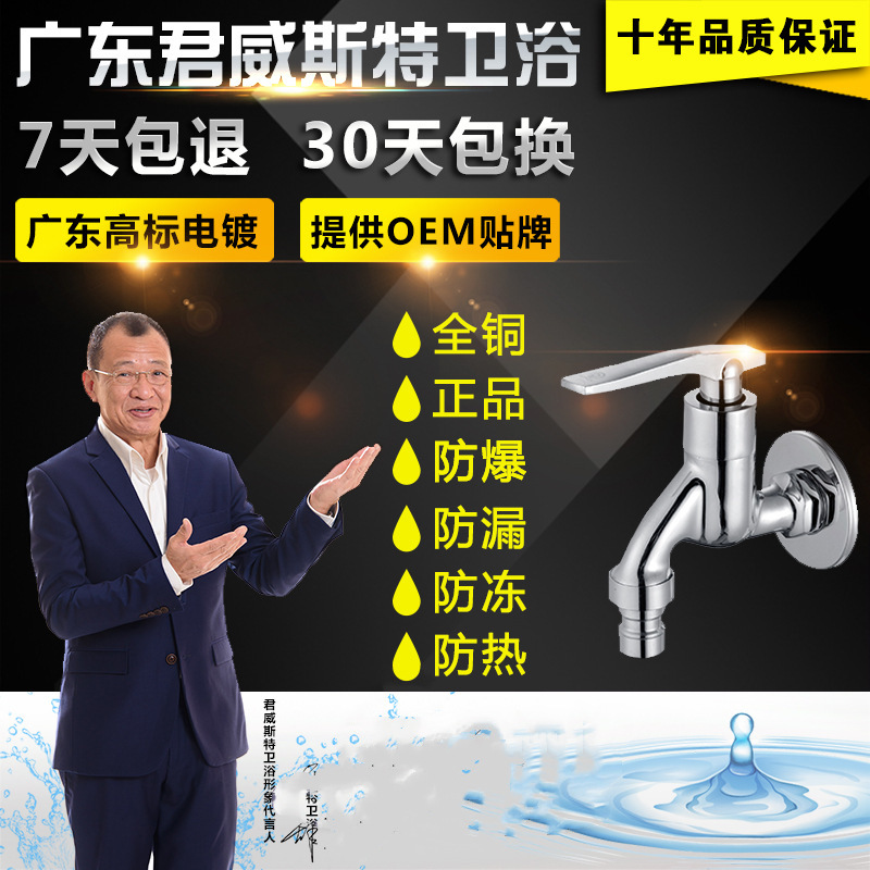 厂家直销 铜洗衣机龙头水嘴拖把池 尖嘴加厚水龙头铜快开水嘴卫浴
