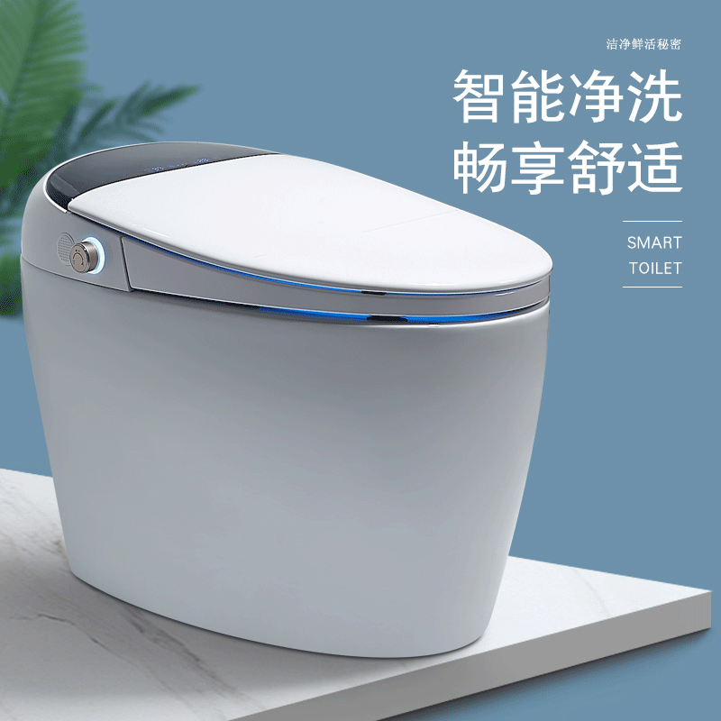 厂家直销一体式智能马桶自动家用清洗按摩高端遥控坐便器夜光照明