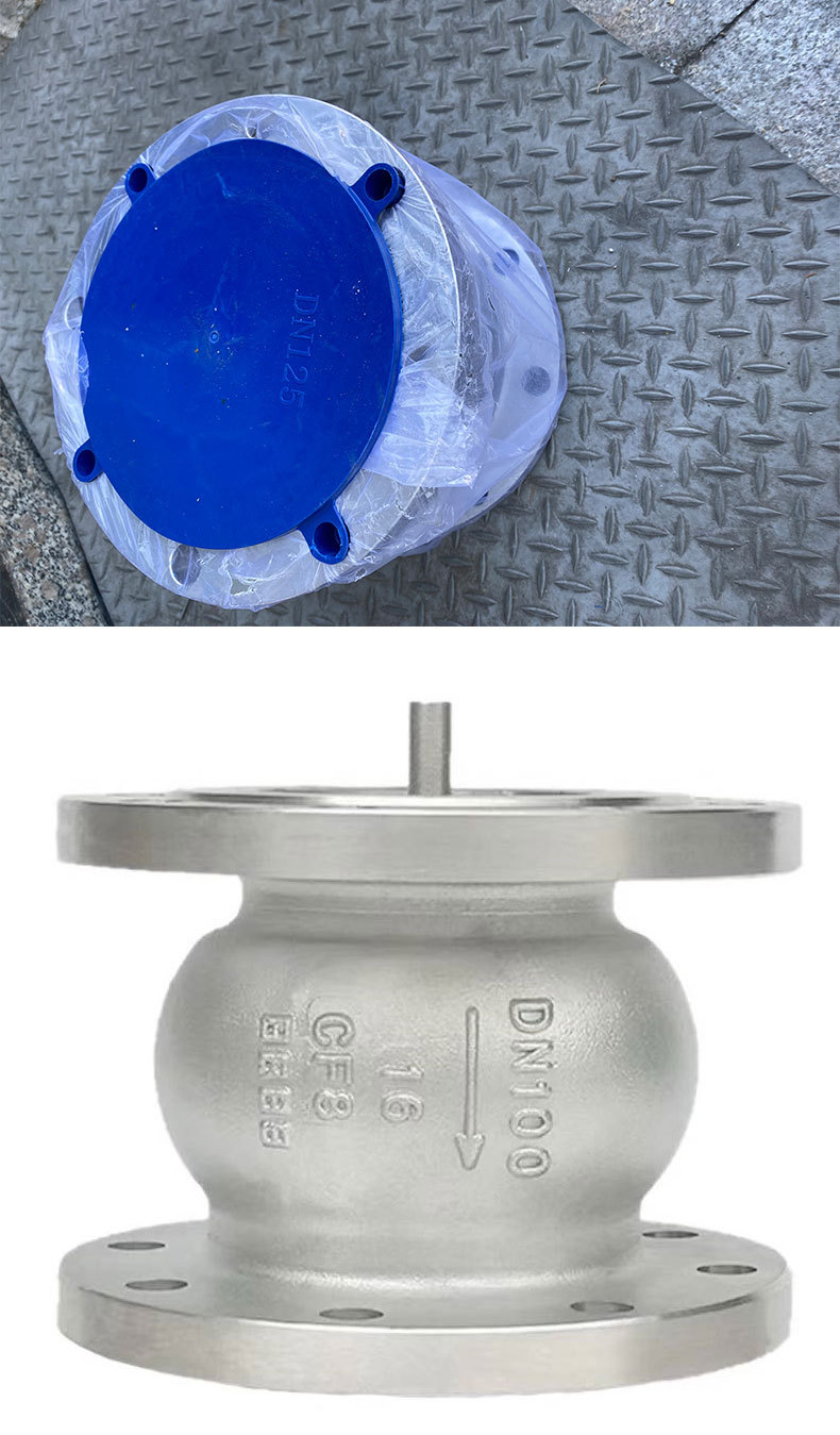 不锈钢消声止回阀/hc41x-16p 304/316立式止回阀 静音立卧止回阀