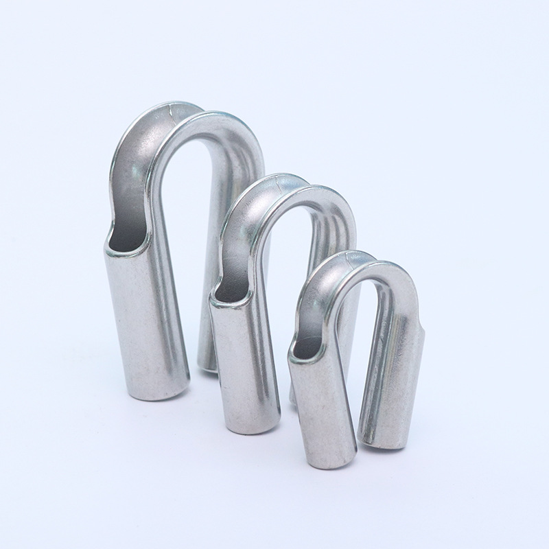 厂家直供304/316不锈钢套环鸡心环 钢丝绳套环索具不锈钢套环 - 机电