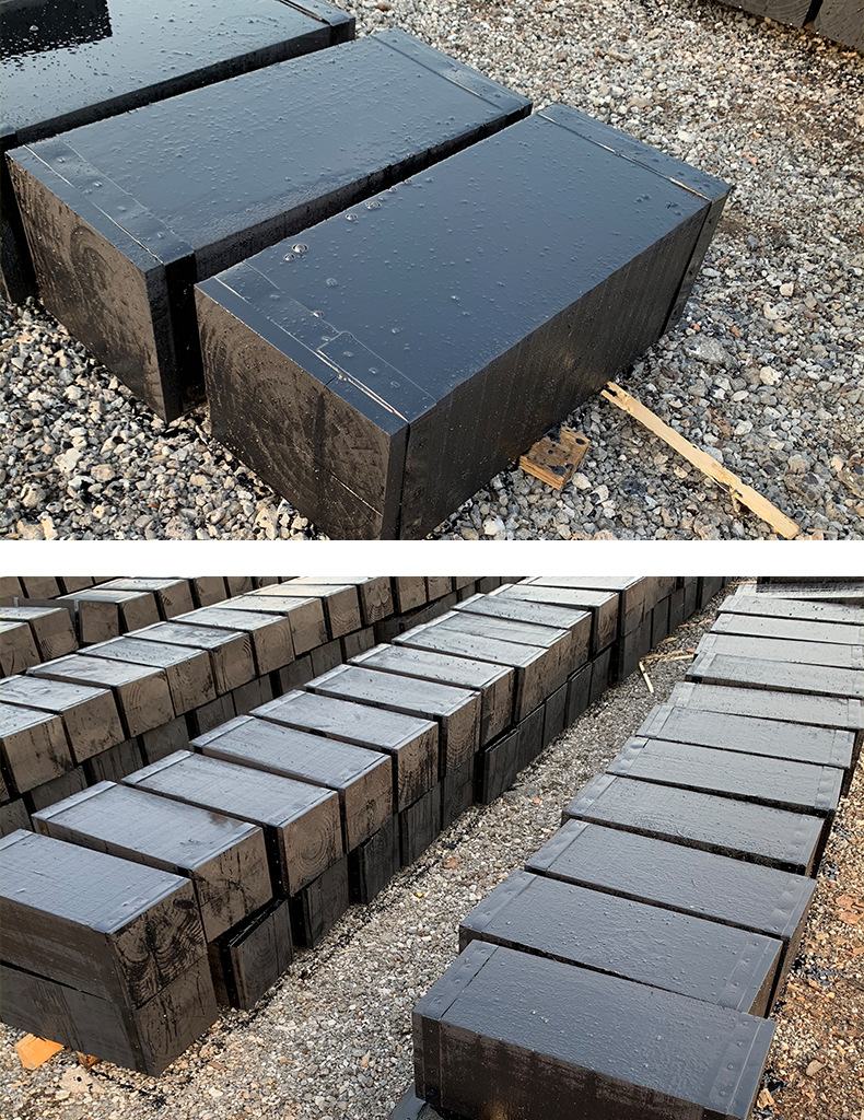 沥青异型枕木加工厂 承接木材定制加工服务 质量优 价格低 - 天津东岳