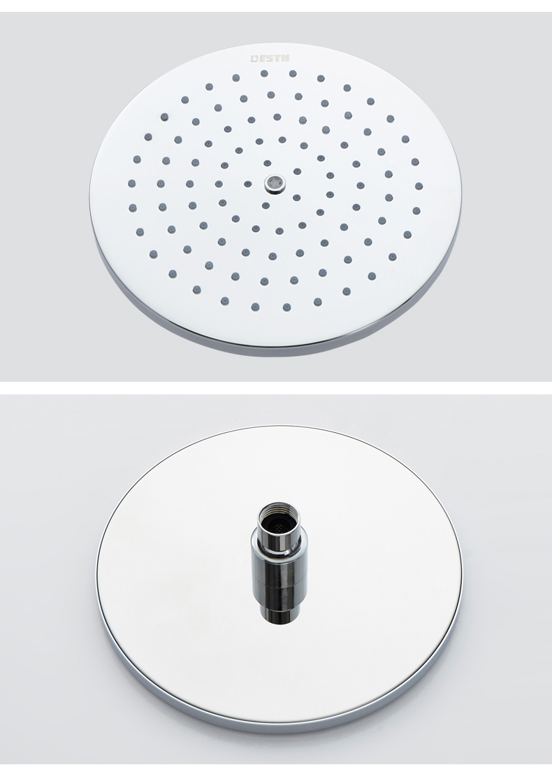 百汉dp02全铜卫浴圆形增压顶喷卫生间淋浴空气能浴室大花洒喷头